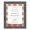 Red Buffalo Check Holiday Phrases Print in Western Gray Frame